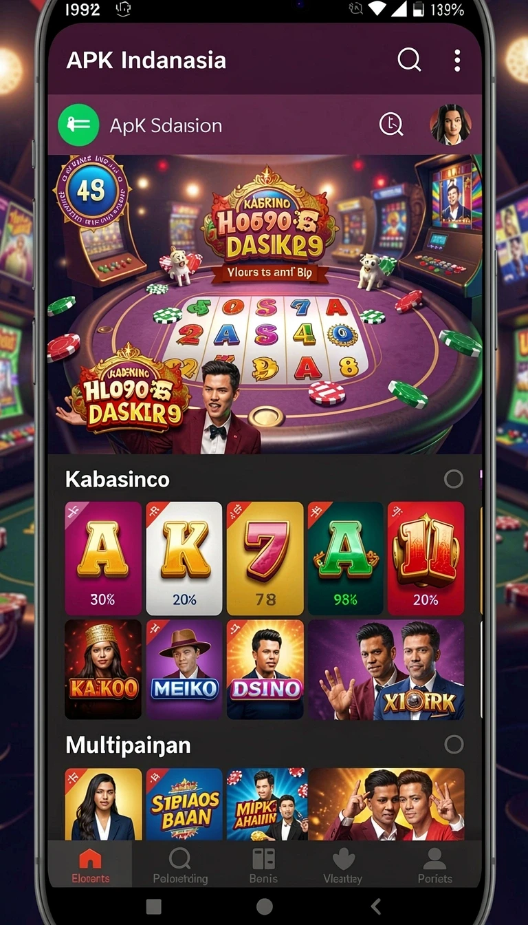 Pratinjau layar Aplikasi 777win Terbaru dengan Fitur Terbaik